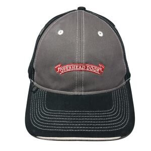 Overhead Door Strapback Baseball Cap Black One Size Adjustable Fersten Worldwide